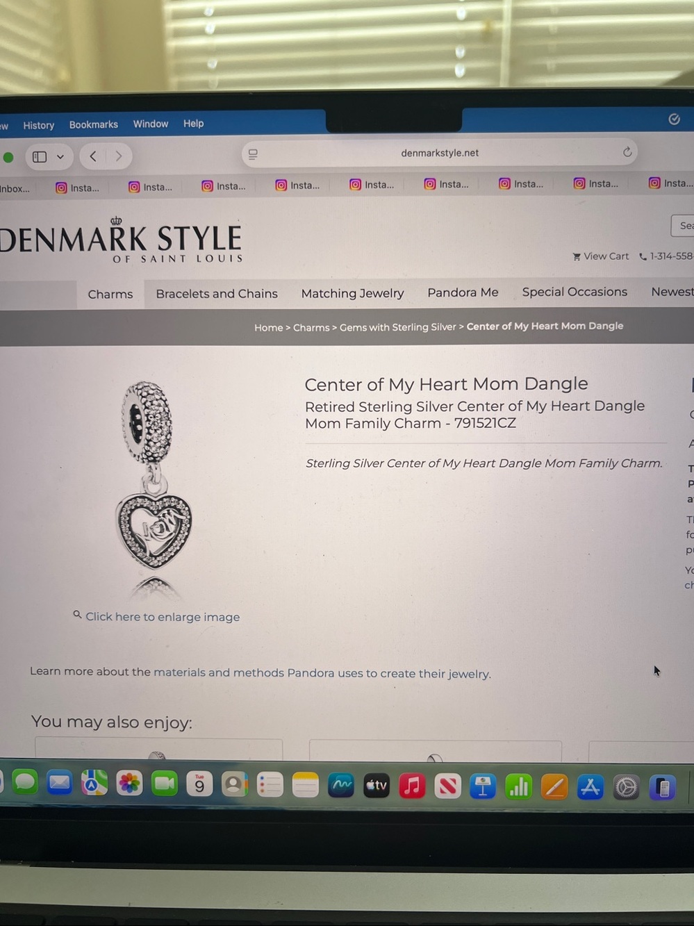 Pandora Center of My Heart Mom Dangle - Picture 7 of 8